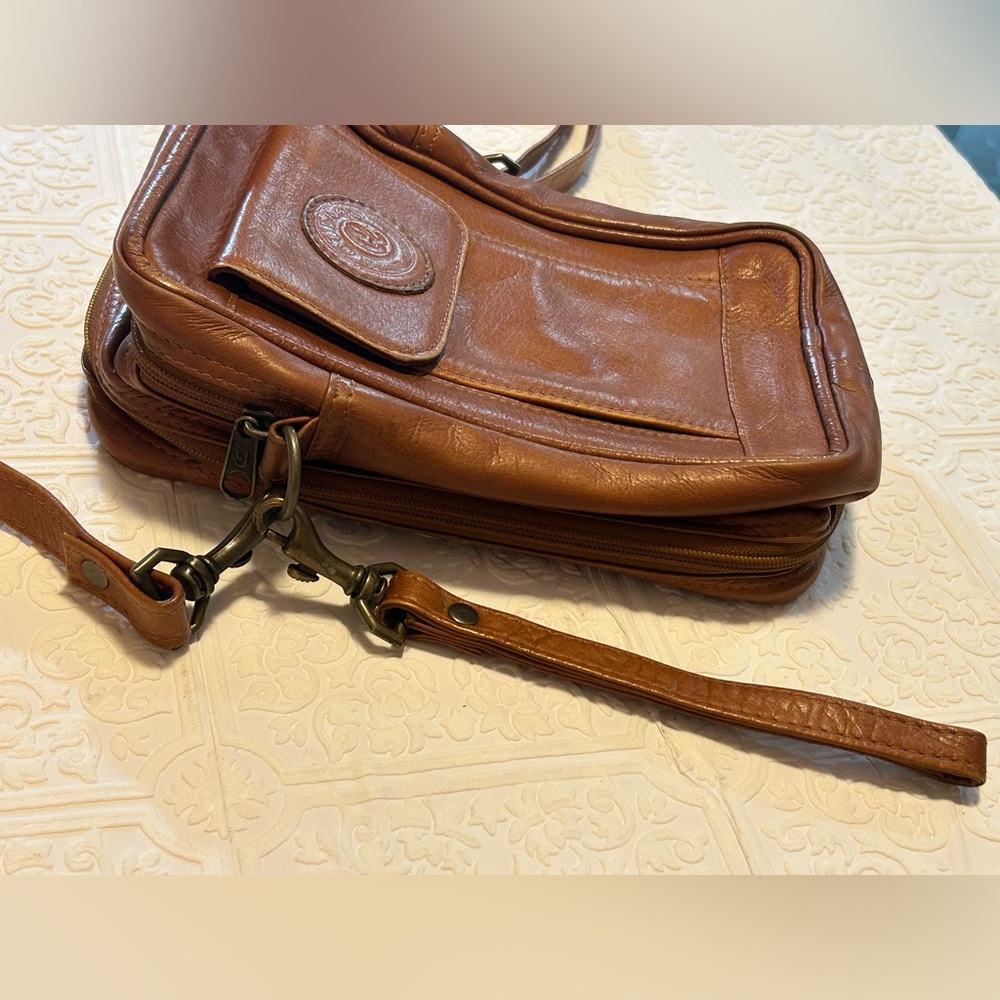 Brown Queros Colombian Genuine Leather Factory, Travel, Crossover Bag Purse - Picture 3 of 14